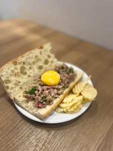Picture of dish Beef Tartare Open Sandwich at Stackhouse