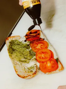 Picture of dish Pesto Mozzarella Ciabatta at Aidan’s Coffee & Food W Hastings