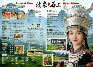 Stone and Flow Asian Bistro - Hot Pot restaurant in Richmond – fine dining dishes, interior photos, and ambiance.