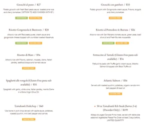 CAFE IL NIDO - Italian restaurant in Downtown Vancouver – fine dining dishes, interior photos, and ambiance.