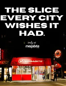 Megabite Pizza Granville St - Pizza restaurant in Vancouver – fine dining dishes, interior photos, and ambiance.