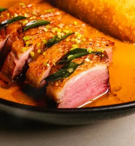 Picture of dish Dry Aged Duck Curry at Modern Indian Cuisine