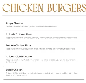 Blaze Gourmet Burgers - Burger & Fried Chicken restaurant in Vancouver – fine dining dishes, interior photos, and ambiance.