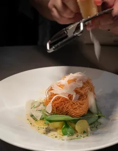 L'Abattoir French restaurant in Downtown Vancouver – fine dining dishes, interior photos, and ambiance.