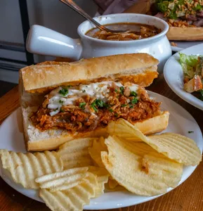 Stackhouse Steak Sandwich Davie St - North American restaurant in Downtown Vancouver – fine dining dishes, interior photos, and ambiance.