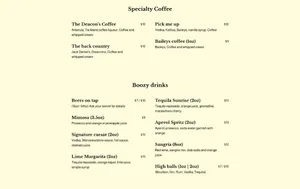 Deacon's Corner - North American restaurant in Vancouver – fine dining dishes, interior photos, and ambiance.