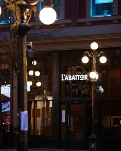 L'Abattoir French restaurant in Downtown Vancouver – fine dining dishes, interior photos, and ambiance.