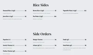 Swad Indian Kitchen - Indian restaurant in Vancouver – fine dining dishes, interior photos, and ambiance.