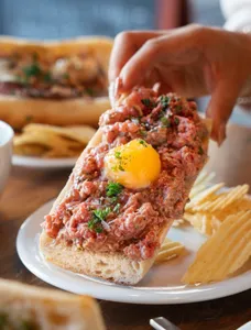 Stackhouse Steak Sandwich Davie St - North American restaurant in Downtown Vancouver – fine dining dishes, interior photos, and ambiance.