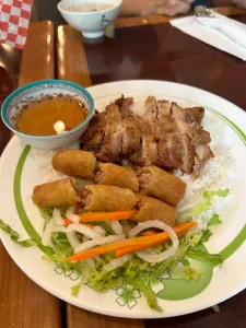 Picture of dish Lemongrass Chicken & Spring Rolls at One Saigon