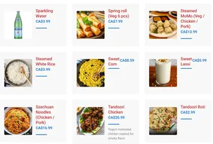 Picture of menu information at Himalayan Momo