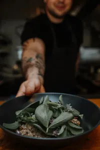 Folke Restaurant - Vegan restaurant in Vancouver – fine dining dishes, interior photos, and ambiance.