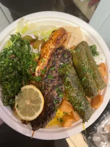 BASHA Waterfront Centre - Middle Eastern restaurant in Downtown Vancouver – fine dining dishes, interior photos, and ambiance.