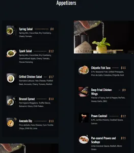 Spark Kitchen and Bar - KTV & Club restaurant in Richmond – fine dining dishes, interior photos, and ambiance.