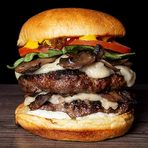 Picture of dish G-MONEY Burger at Vera's Burger Shack Davie St