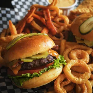 Blaze Gourmet Burgers - Burger & Fried Chicken restaurant in Vancouver – fine dining dishes, interior photos, and ambiance.