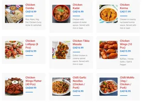 Picture of menu information at Himalayan Momo