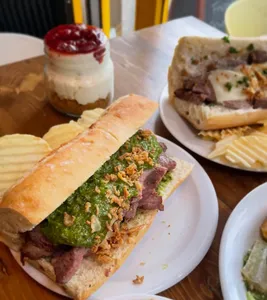 Stackhouse Steak Sandwich Davie St - North American restaurant in Downtown Vancouver – fine dining dishes, interior photos, and ambiance.