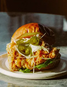 Picture of dish Crispy Chicken Sandwich at Aidan’s Coffee & Food W Hastings
