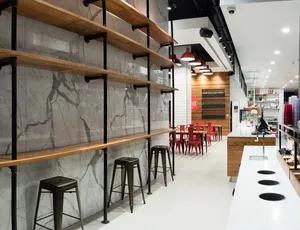 Railtown Cafe Granville St - North American restaurant in Downtown Vancouver – fine dining dishes, interior photos, and ambiance.