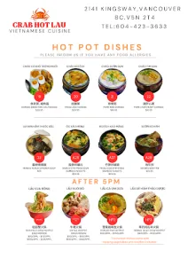 Crab Hot Lau Kingsway - Vietnamese restaurant in Burnaby – fine dining dishes, interior photos, and ambiance.