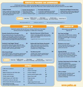 Yolks Broadway - North American restaurant in Vancouver – fine dining dishes, interior photos, and ambiance.