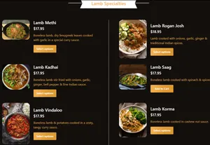 Akbar's Own Cuisine of India - Indian restaurant in Vancouver – fine dining dishes, interior photos, and ambiance.