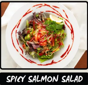 Picture of dish Spicy Salmon Salad at Masa Japanese Restaurant Vancouver