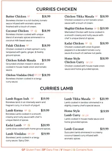 Bombay Masala Restaurant - Indian restaurant in Vancouver – fine dining dishes, interior photos, and ambiance.