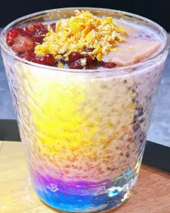 Picture of dish Taro with Red Bean & Purple Rice Coconut Milk at Stone and Flow Asian Bistro