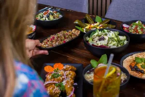 Miraas Restaurant & Bar Downtown - Middle Eastern restaurant in Downtown Vancouver – fine dining dishes, interior photos, and ambiance.