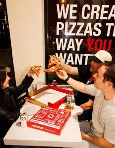 Megabite Pizza Granville St - Pizza restaurant in Vancouver – fine dining dishes, interior photos, and ambiance.