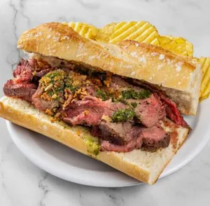 Stackhouse Steak Sandwich Davie St - North American restaurant in Downtown Vancouver – fine dining dishes, interior photos, and ambiance.