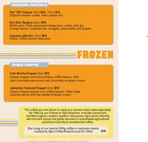 Yolks Broadway - North American restaurant in Vancouver – fine dining dishes, interior photos, and ambiance.