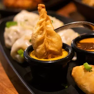 Momo Factory Restaurant and Bar Granville - Asian restaurant in Vancouver – fine dining dishes, interior photos, and ambiance.