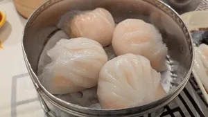 Jade Dragon Crystal Shrimp Dumplings at Jade Dynasty