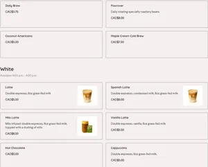 Penny Penny Coffee - Cafe restaurant in Vancouver – fine dining dishes, interior photos, and ambiance.