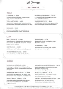 La Terrazza - Italian restaurant in Downtown Vancouver – fine dining dishes, interior photos, and ambiance.