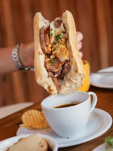 Stackhouse Steak Sandwich Davie St - North American restaurant in Downtown Vancouver – fine dining dishes, interior photos, and ambiance.