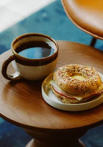 Picture of dish Brekkie Bagel at Aidan’s Coffee & Food W Hastings