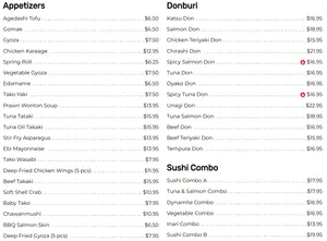 Kiku Sushi Downtown - Japanese & Sushi restaurant in Downtown Vancouver – fine dining dishes, interior photos, and ambiance.