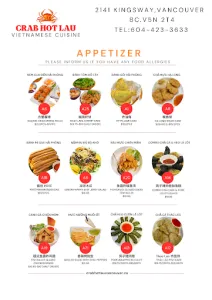 Crab Hot Lau Kingsway - Vietnamese restaurant in Burnaby – fine dining dishes, interior photos, and ambiance.