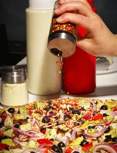 Megabite Pizza Granville St - Pizza restaurant in Vancouver – fine dining dishes, interior photos, and ambiance.