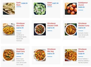 Picture of menu information at Himalayan Momo