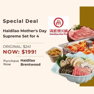 Review photo uploaded by DEALS 团购 at Haidilao Hotpot Brentwood