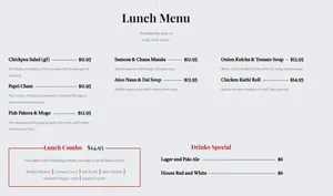 Swad Indian Kitchen - Indian restaurant in Vancouver – fine dining dishes, interior photos, and ambiance.