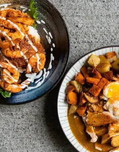 Bovine Rice Bowls - Asian restaurant in Downtown Vancouver – fine dining dishes, interior photos, and ambiance.
