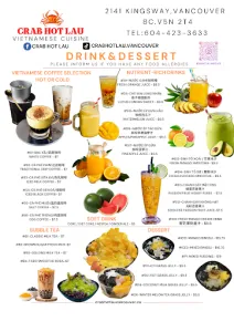 Crab Hot Lau Kingsway - Vietnamese restaurant in Burnaby – fine dining dishes, interior photos, and ambiance.