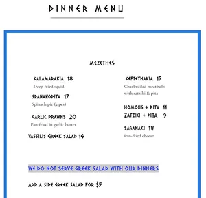 Vassilis souvlaki greek taverna - European restaurant in Burnaby – fine dining dishes, interior photos, and ambiance.