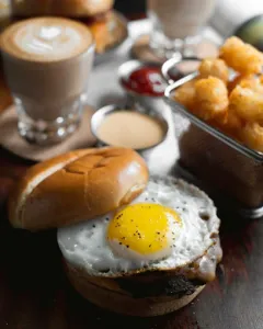 Blaze Gourmet Burgers - Burger & Fried Chicken restaurant in Vancouver – fine dining dishes, interior photos, and ambiance.